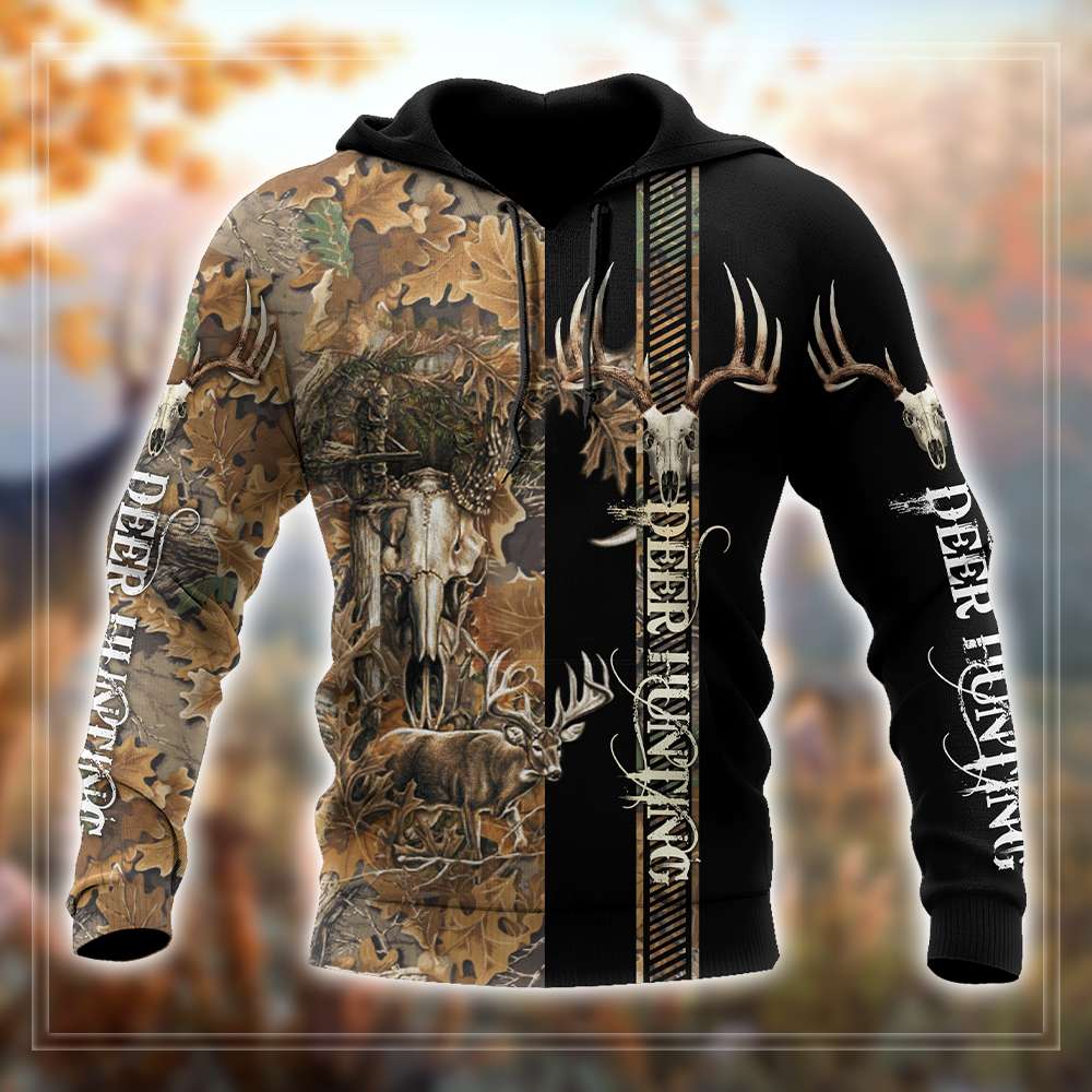 Premium Deer Hunting for Hunter Brown Camo 3D Printed Unisex Shirts