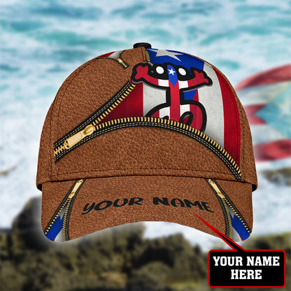 Customize Name Sol Taino Puerto Rico Classic Cap