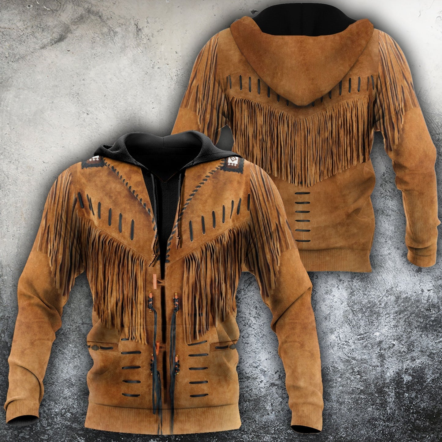 Cowboy Jacket No14 Cosplay 3D Over Printed Unisex Deluxe Hoodie ML