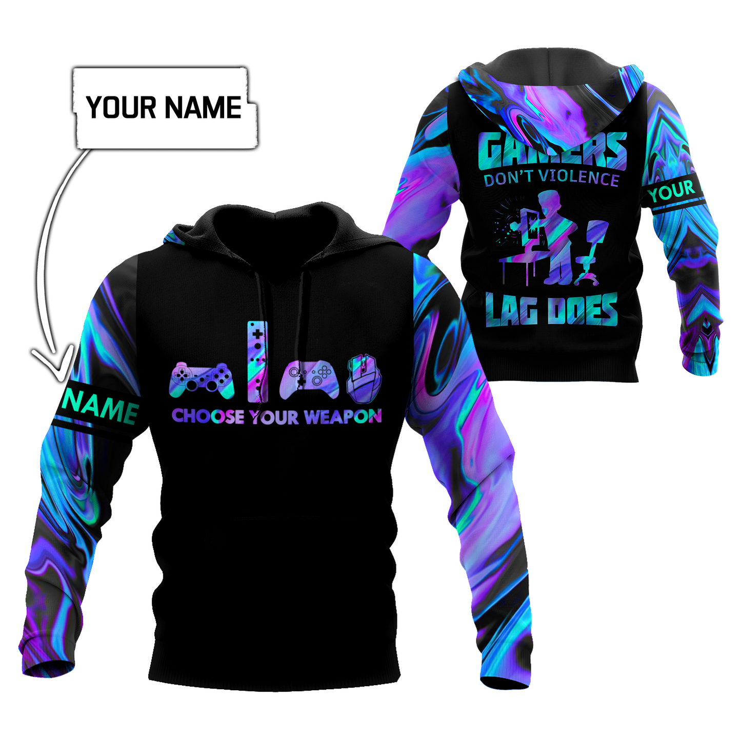 Gamer 3D All Over Printed Hoodie SN14062101