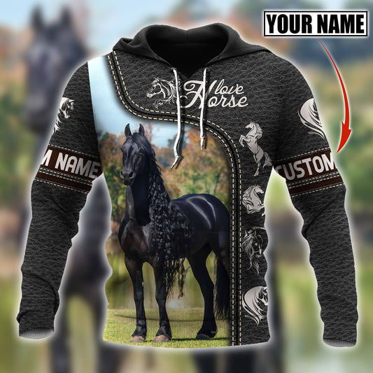 Personalized Name Premium Horse 3D All Over Printed Unisex Shirts CB