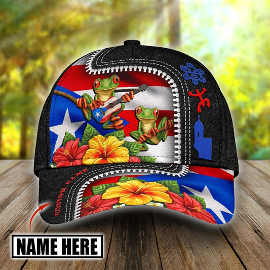 Customize Name Puerto Rico Classic Cap