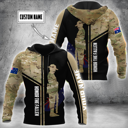 Tmarc Tee Custom name Australia Army Camo 3D Design print shirts ver.2