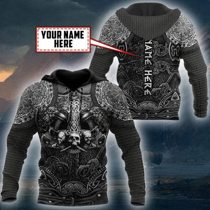 Customized Name Viking 3D All Over Printed Unisex Shirts