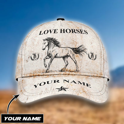 Personalized Name Horse Classic Cap
