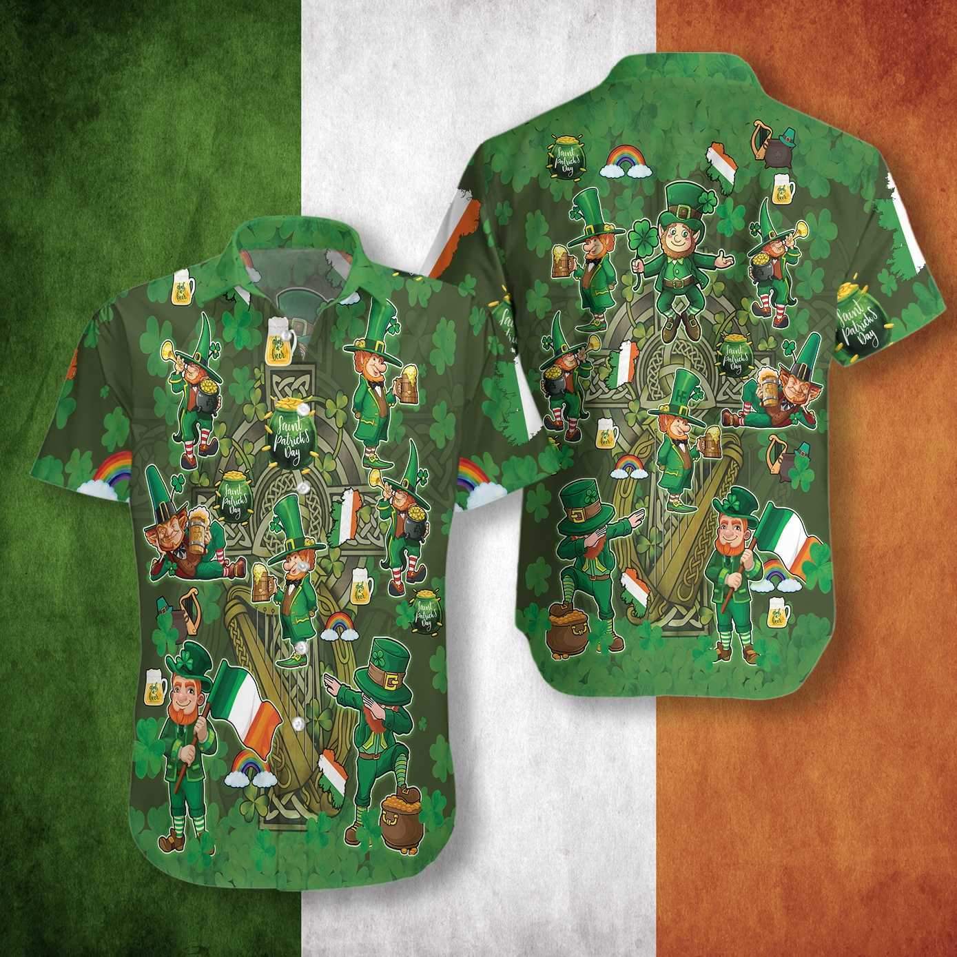 Irish Saint Patrick Day 3D All Over Printed Hawaii Shirt