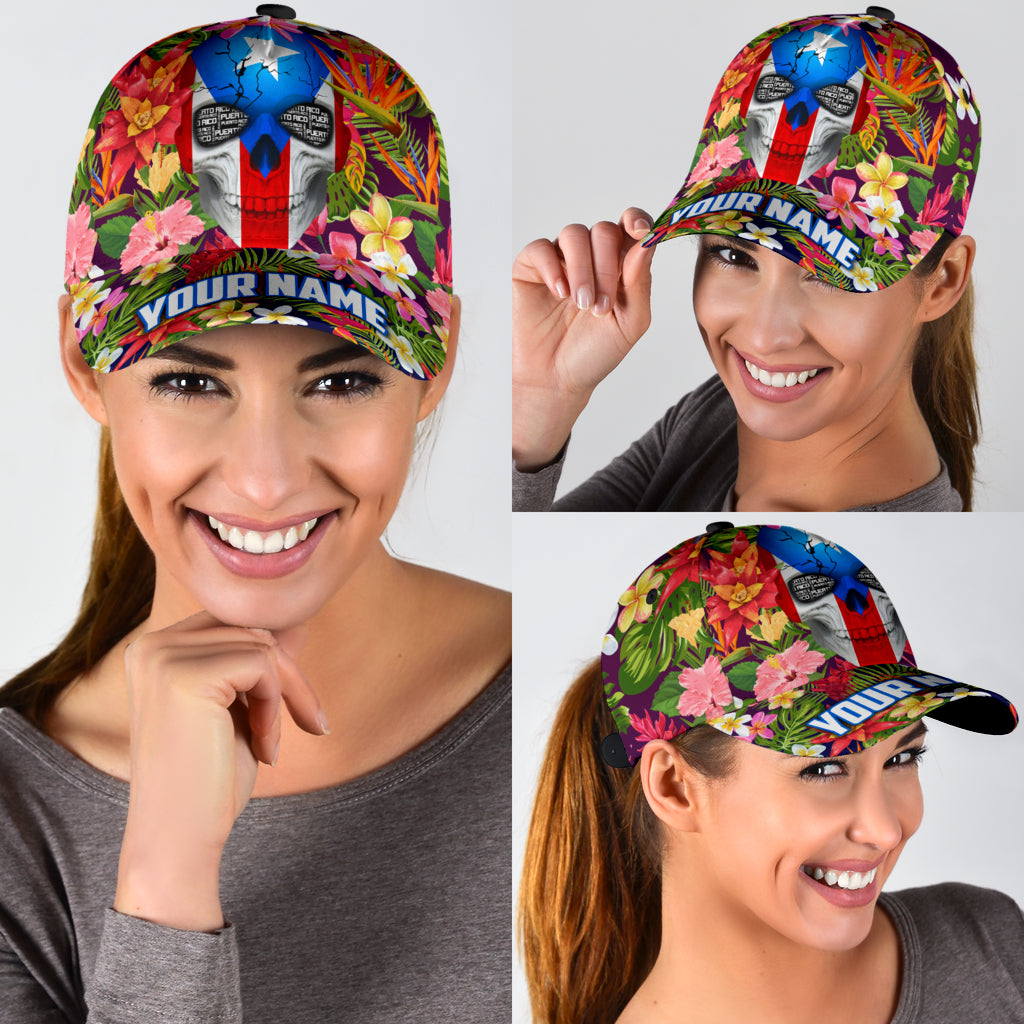 Customize Name Puerto Rico Classic Cap