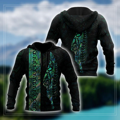 Maori Silver Fern Paua Shell 3D All Over Printed Unisex Shirts
