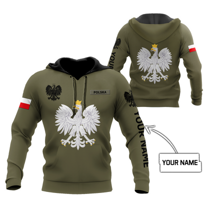 Personalized Polska 3D All Over Printed Unisex Hoodie