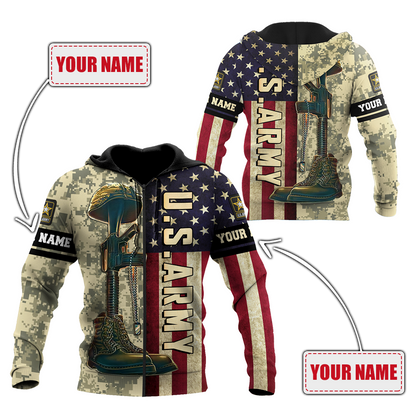 Personalized US Army 3D All Over Printed Shirts MH09062101
