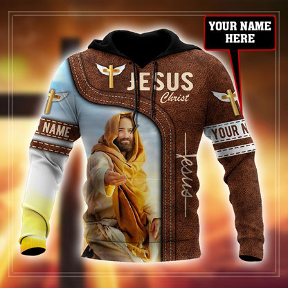 Persionalized Name Jesus 3D All Over Printed Unisex Hoodie