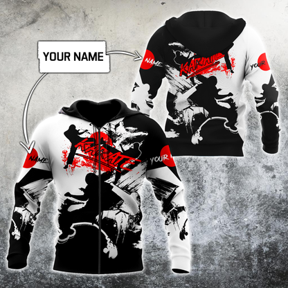 Customize Name KarateHoodie For Men And Women MH08032105