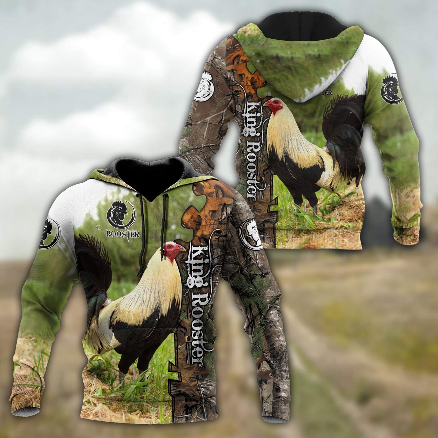 King Rooster 3D Printed Unisex Shirts HHT23042106