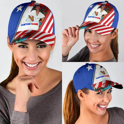 Customize Name Puerto Rico Classic Cap