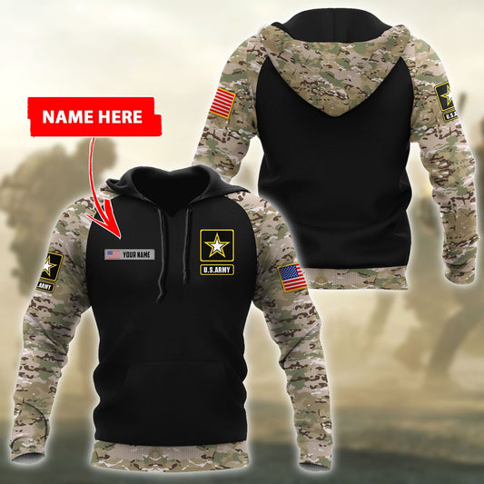 Personalized Name - The United States Army 3D All Over Printed Shirts