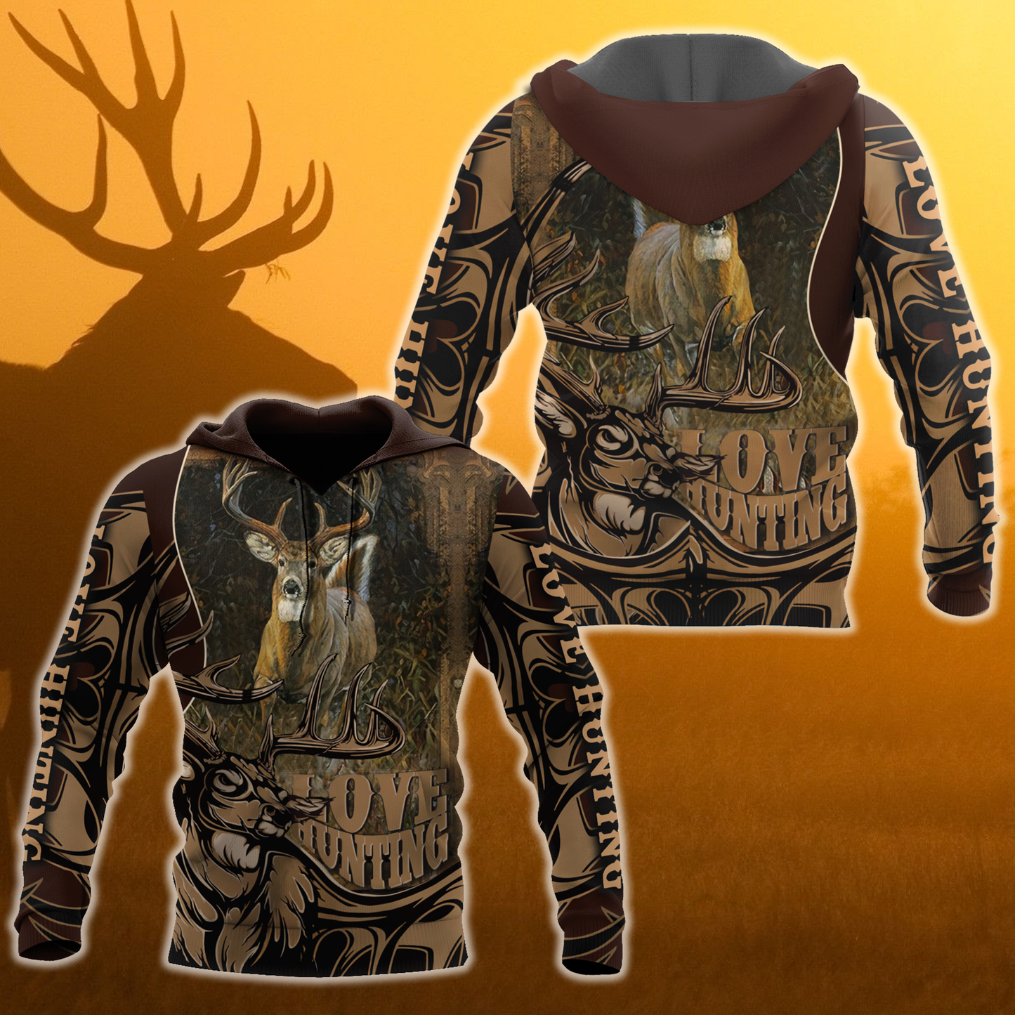 Deer Hunting 3D All Over Printed Shirts