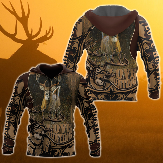 Deer Hunting 3D All Over Printed Shirts