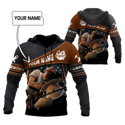 Personalized Name Carpenter 3D All Over Printed Unisex Shirts Ver 1