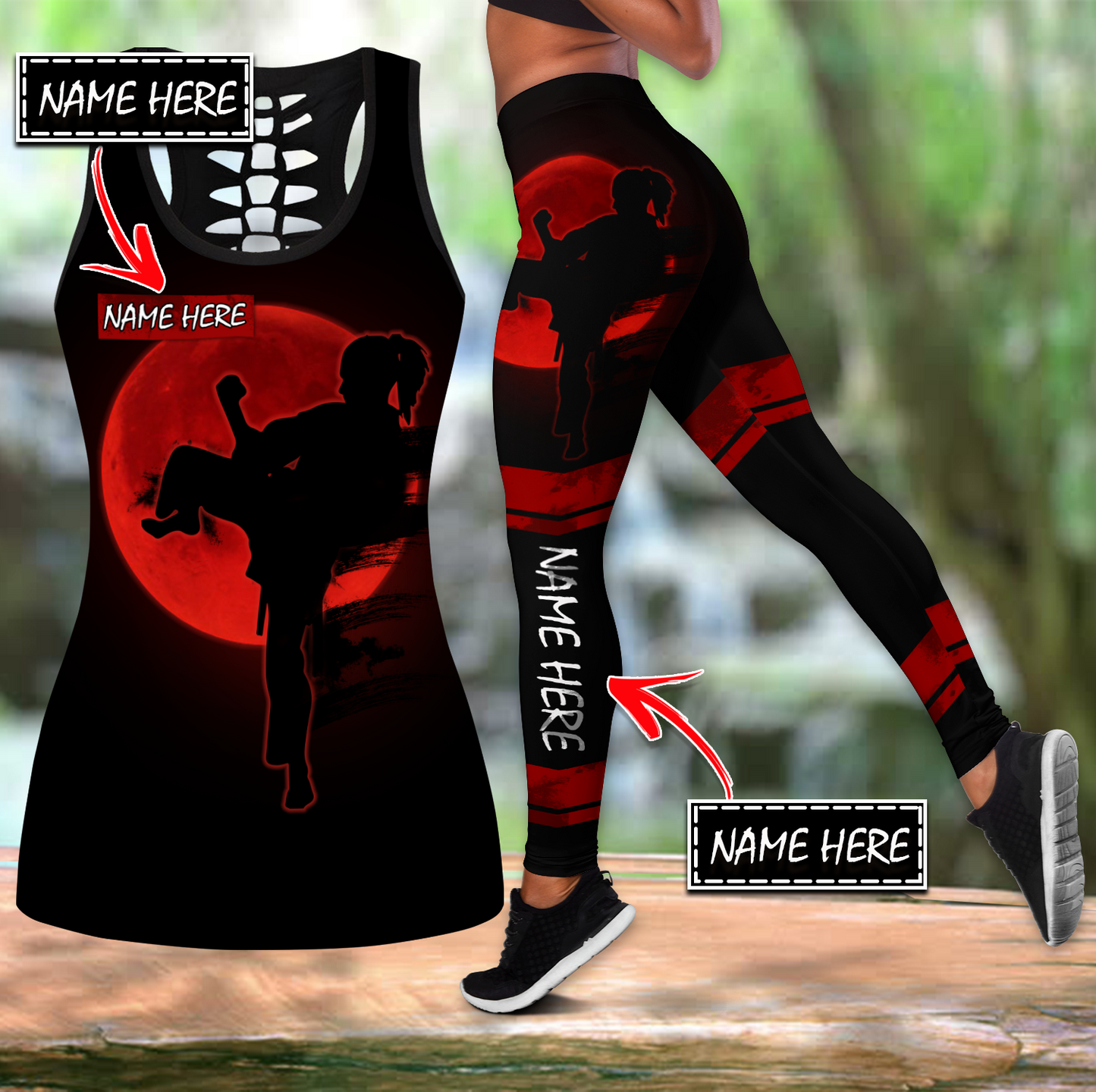 Customize Name  Karate Combo Outfit