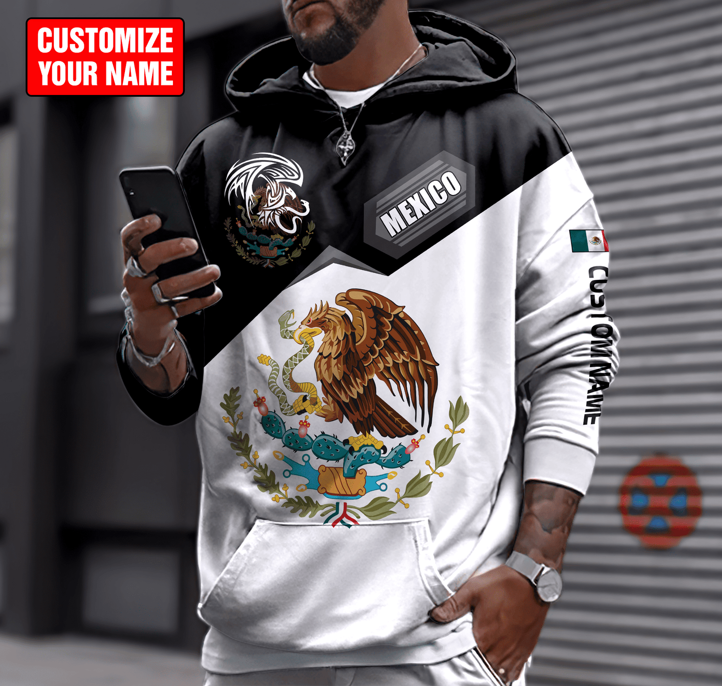 Personalized Name Mexican 3D All Over Printed Unisex Shirts