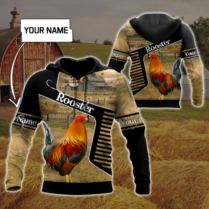 Personalized Rooster 3D Printed Unisex Shirts SN04062102