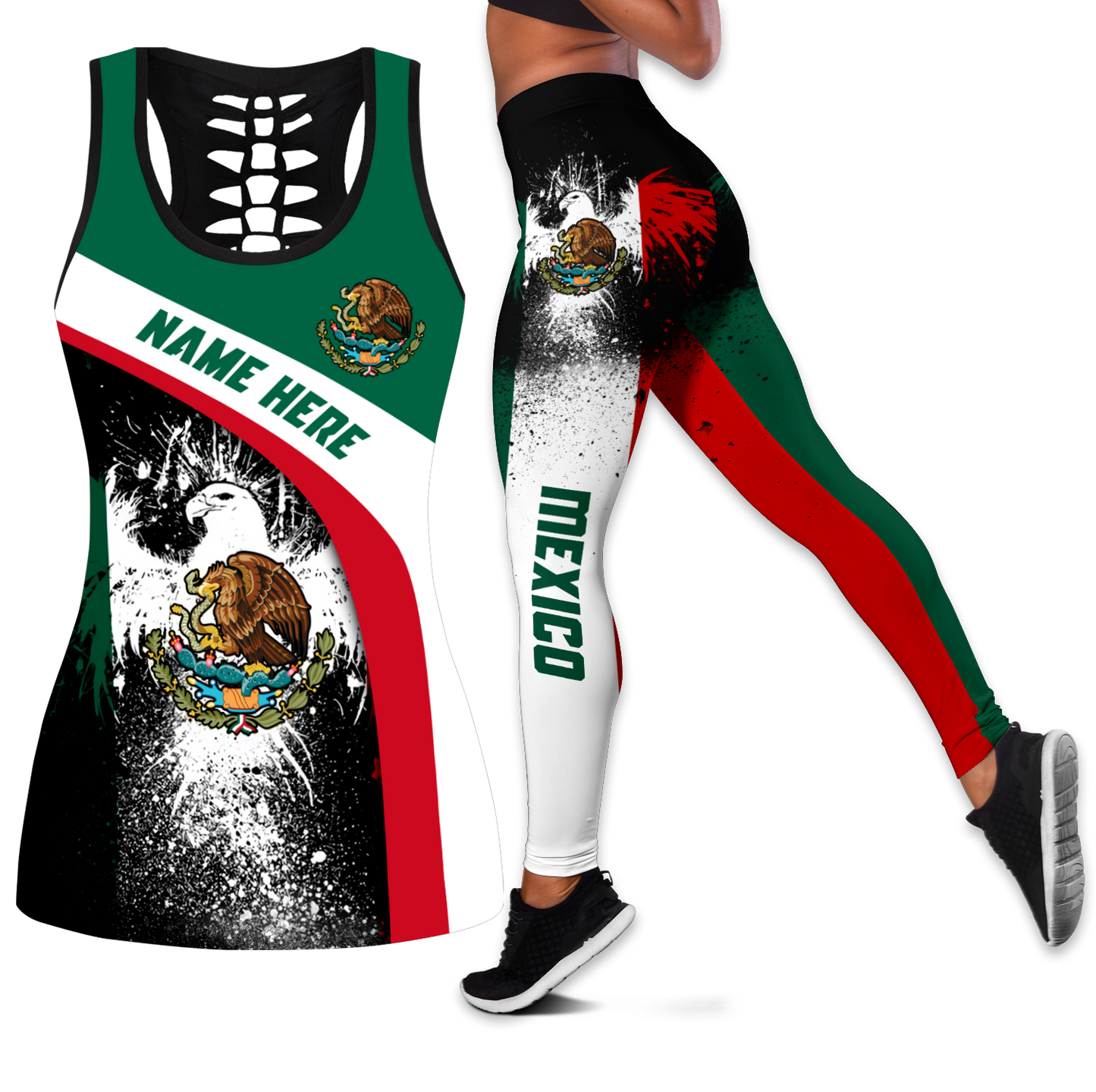 Personalized Mexico Combo Legging + Tank Top