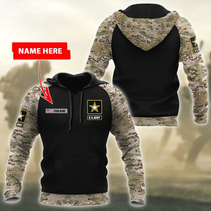 Personalized Name - The United States Army 3D All Over Printed Shirts