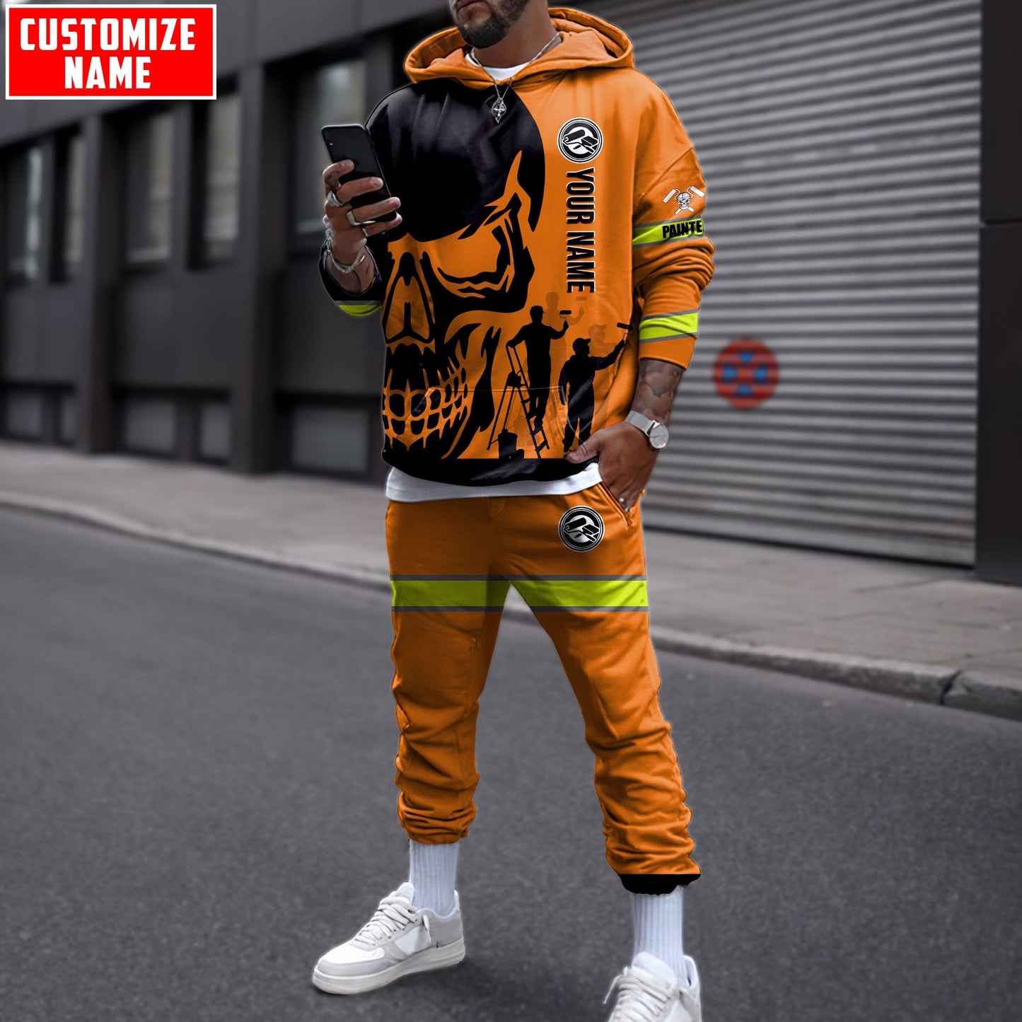 Tmarctee Customized Name House Painter 3D All Over Printed Combo Hoodie + Sweatpant HP17 NTN23102103