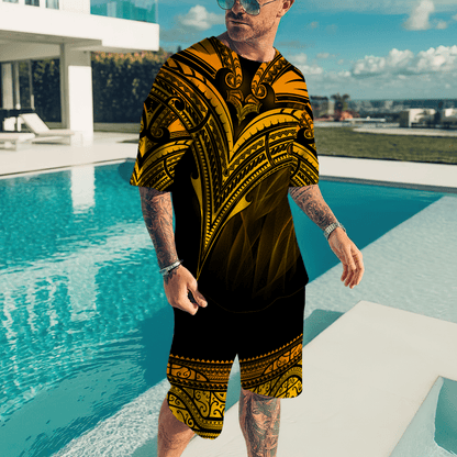 Polynesia No 26 Combo T Shirt Broad Short
