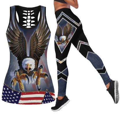 Native American 3D All Over Printed Legging + Hollow Tank