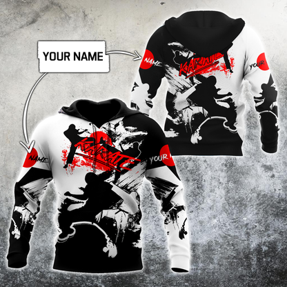 Customize Name KarateHoodie For Men And Women MH08032105