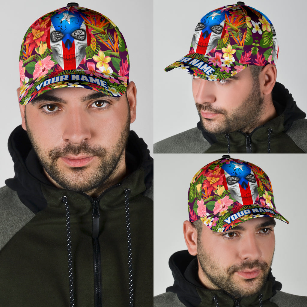Customize Name Puerto Rico Classic Cap