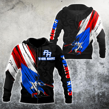 Custom Name Puerto Rico Hoodie For Men And Women