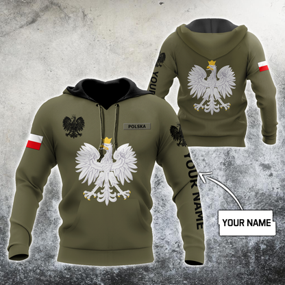 Personalized Polska 3D All Over Printed Unisex Hoodie