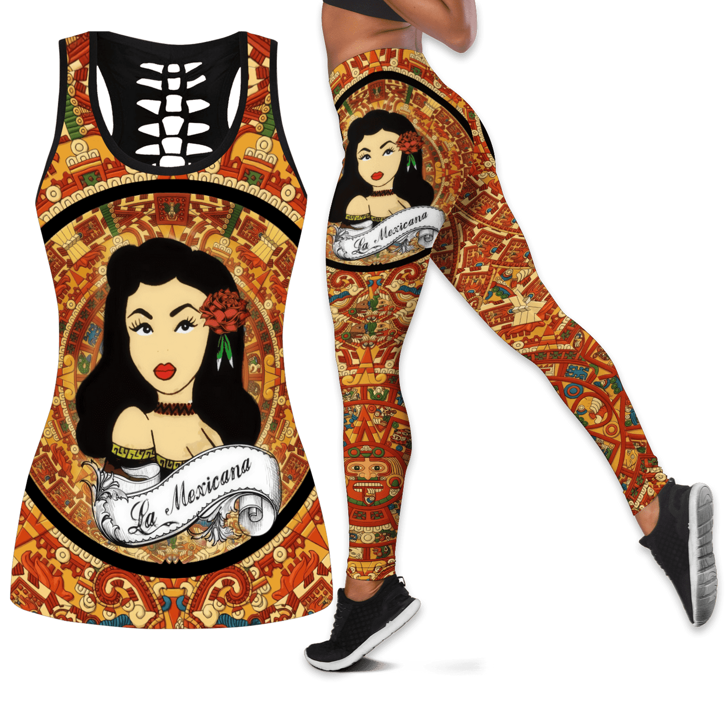 Mexican Girl Combo Legging+ Tank Top DQB01072101