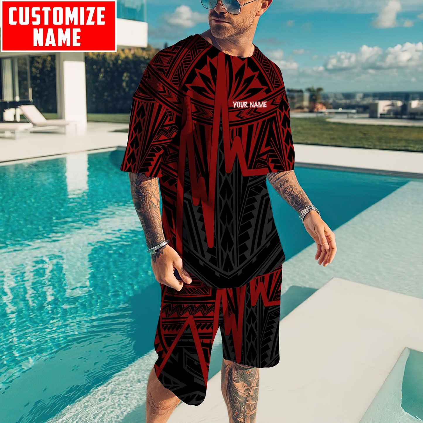 Polynesian Tattoo Unisex Shirts Personalize Name