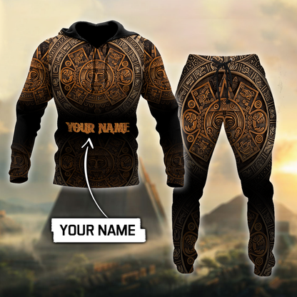 Persionalized Name Azteca Mexicano 3D All Over Printed Unisex Hoodie