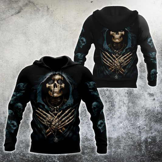 Skull And Coin Hoodie For Men And Women MH27022102