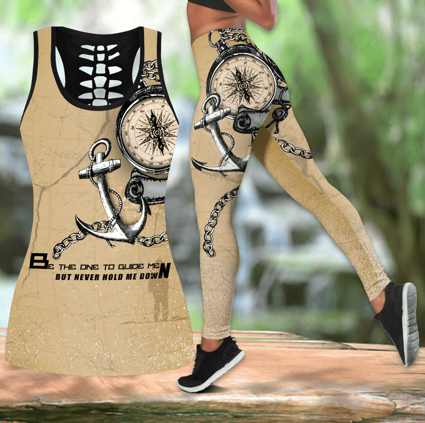 Proud Seaman Meaningful Tattoo unique 3d design combo legging tank