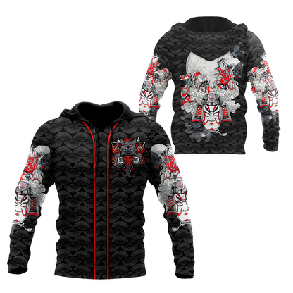 Samurai 3D All Over Printed Unisex Shirts