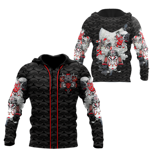 Samurai 3D All Over Printed Unisex Shirts