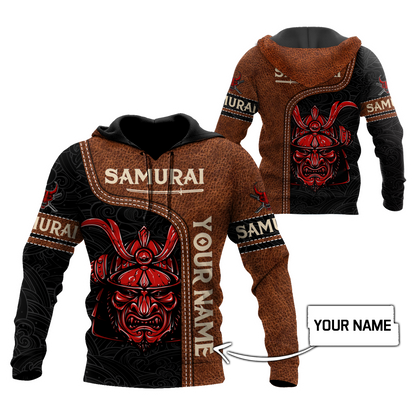Custom Name Samurai 3D All Over Printed Unisex Shirts