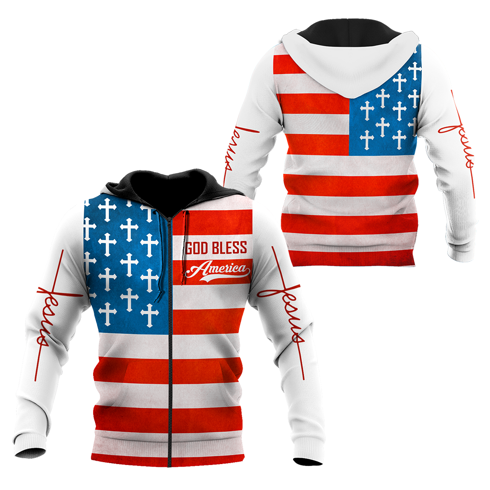 God Bless America - Christian - 3D All Over Printed Style for Men and Women