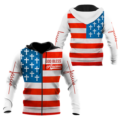 God Bless America - Christian - 3D All Over Printed Style for Men and Women