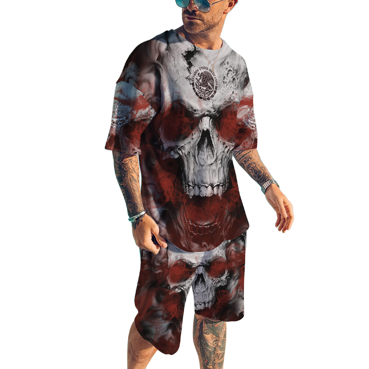 Mexican Skull 3D All Over Printed Unisex Hoodie