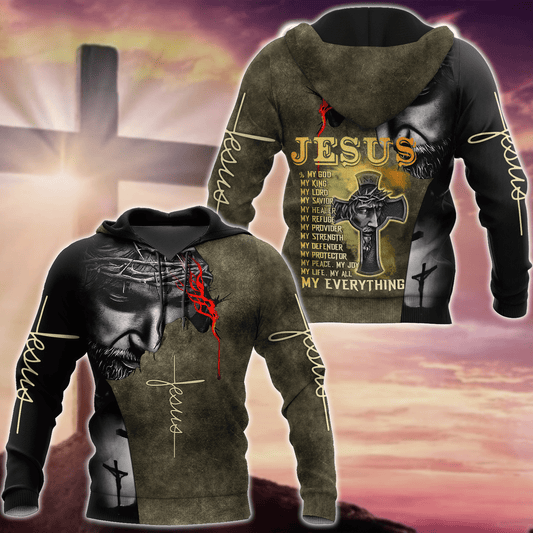 Jesus Christ My Everything 3D Printed Hoodie, T-Shirt for Men and Women