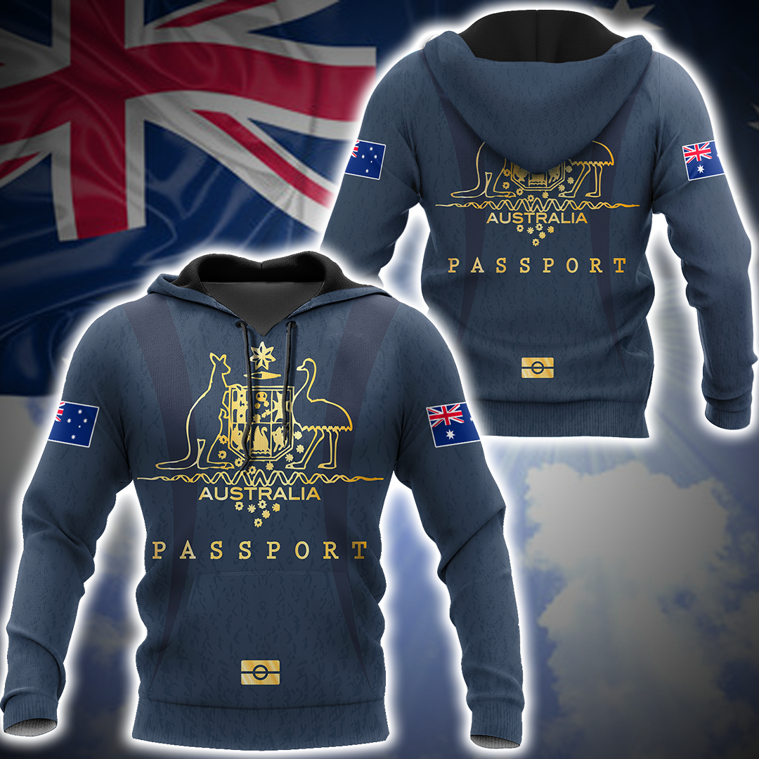 Tmarc Tee Australian passport custom name special unisex 3d print shirts
