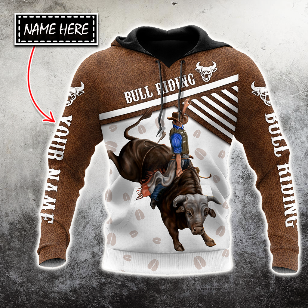 Personalized Name Bull Riding 3D All Over Printed Unisex Shirts Bull Hoof