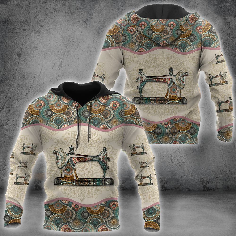 Sewing machine 3D All Over Printed Shirts For Men and Women