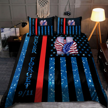 Never Forget Firefigter Bedding Set